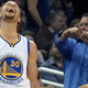 Casting hexes might actually be the only way to stop Curry. Photo via Phelan M. Ebenhack/AP.